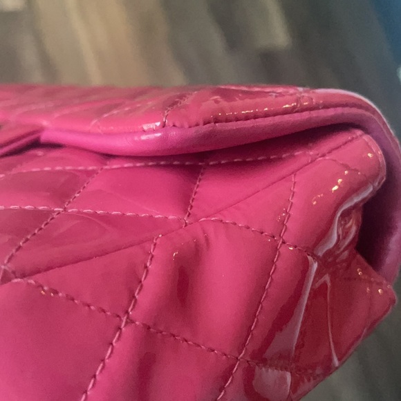 Chanel Pink Mini Flap patent  Crossbody Bag - Picture 9 of 17